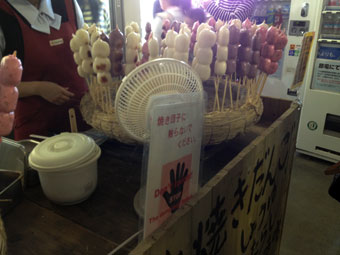 鋸山ロープウェイ山頂駅 焼き団子